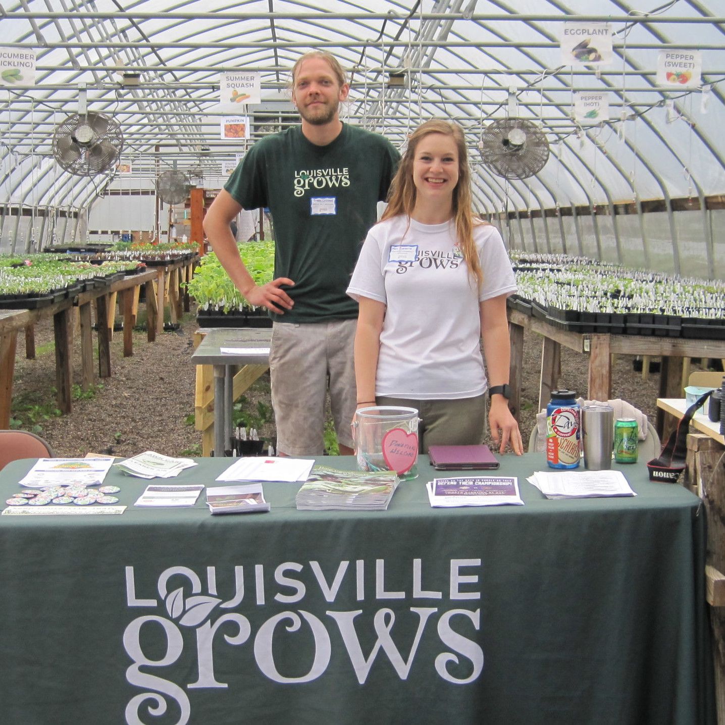 Louisville Grows information booth