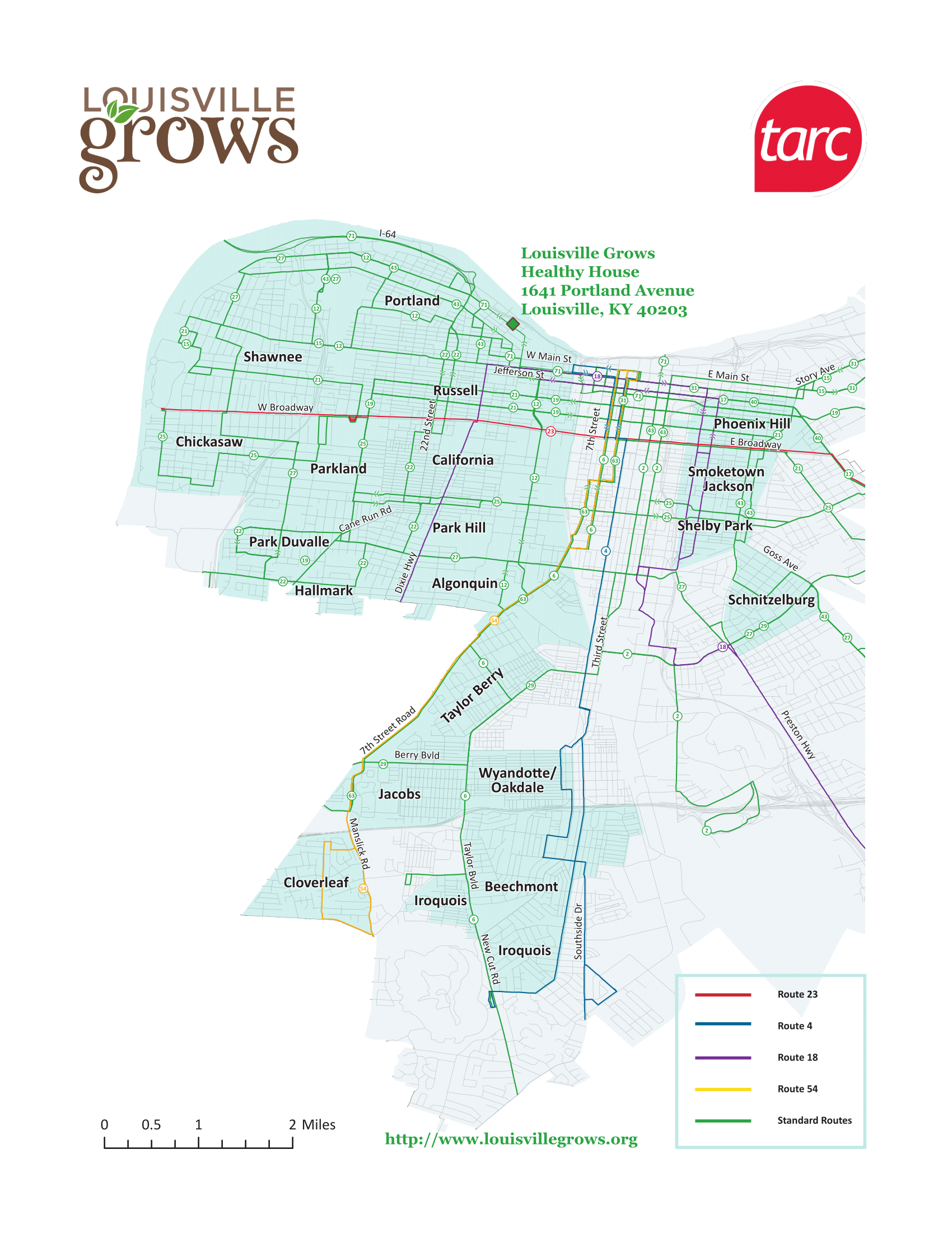 Tarc map to Healthy House
